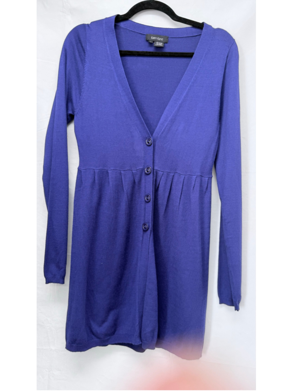 Women's Karen Kane Purple Cardigan Sweater Size M